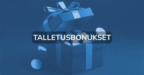 parhaat talletusbonukset.